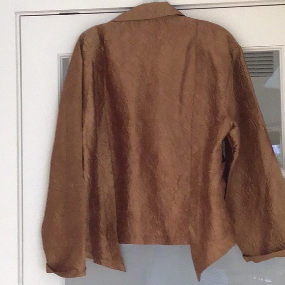 Planet Top Silk O/S Gold Blouse Jacket - Picture 4 of 6